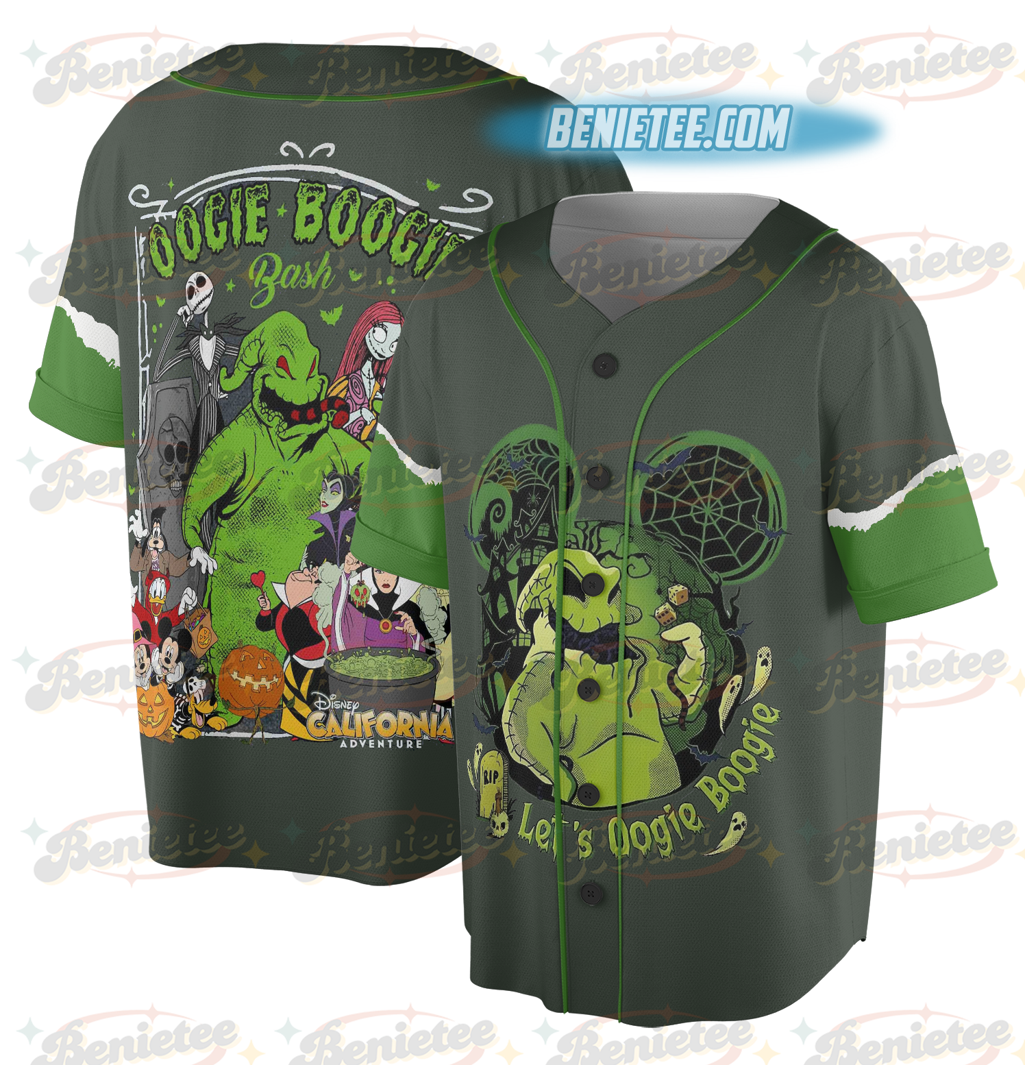 Boogie Man Baseball Jersey, Halloween Boogie Jersey, The Nightmare Before Christmas