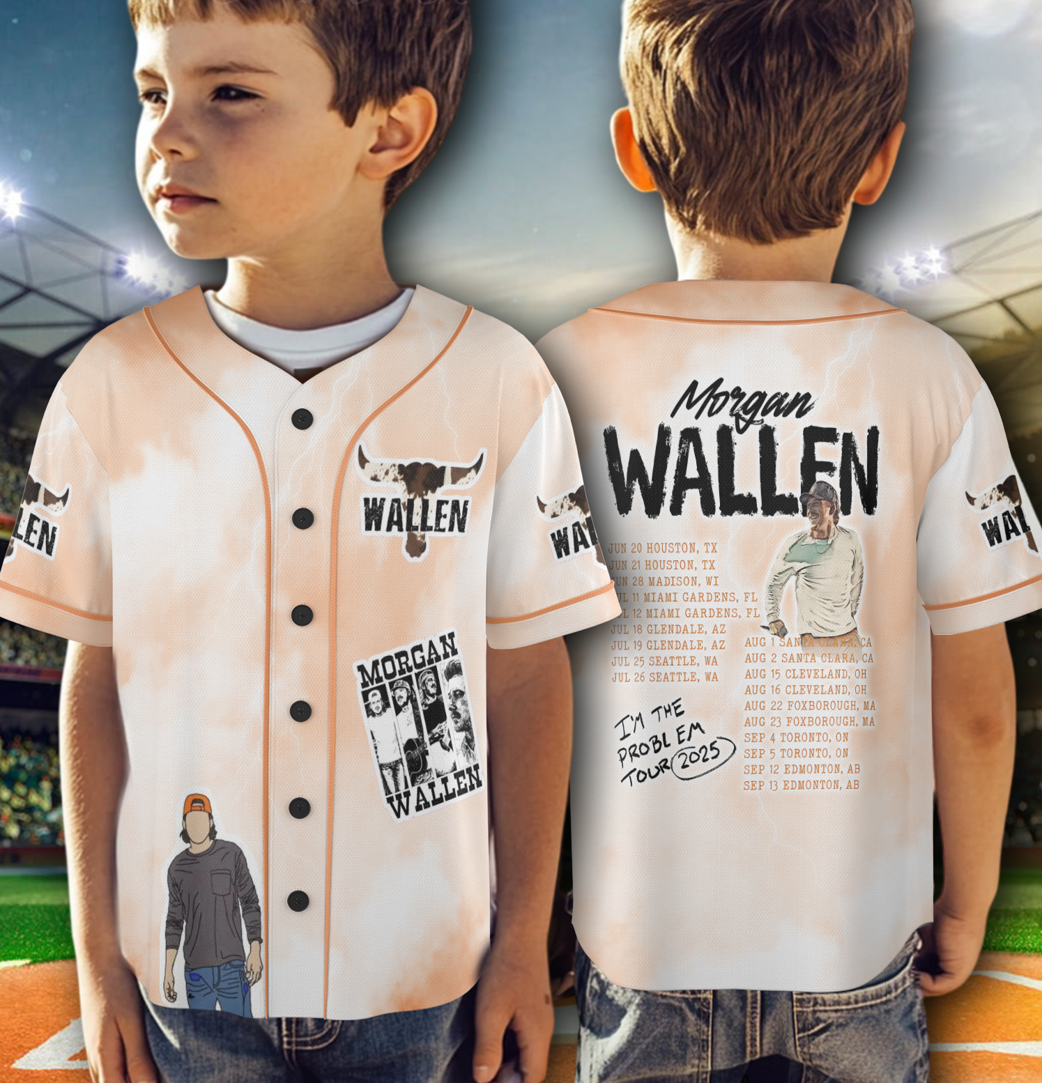 Morgan Wallen Baseball Jersey - Image 3
