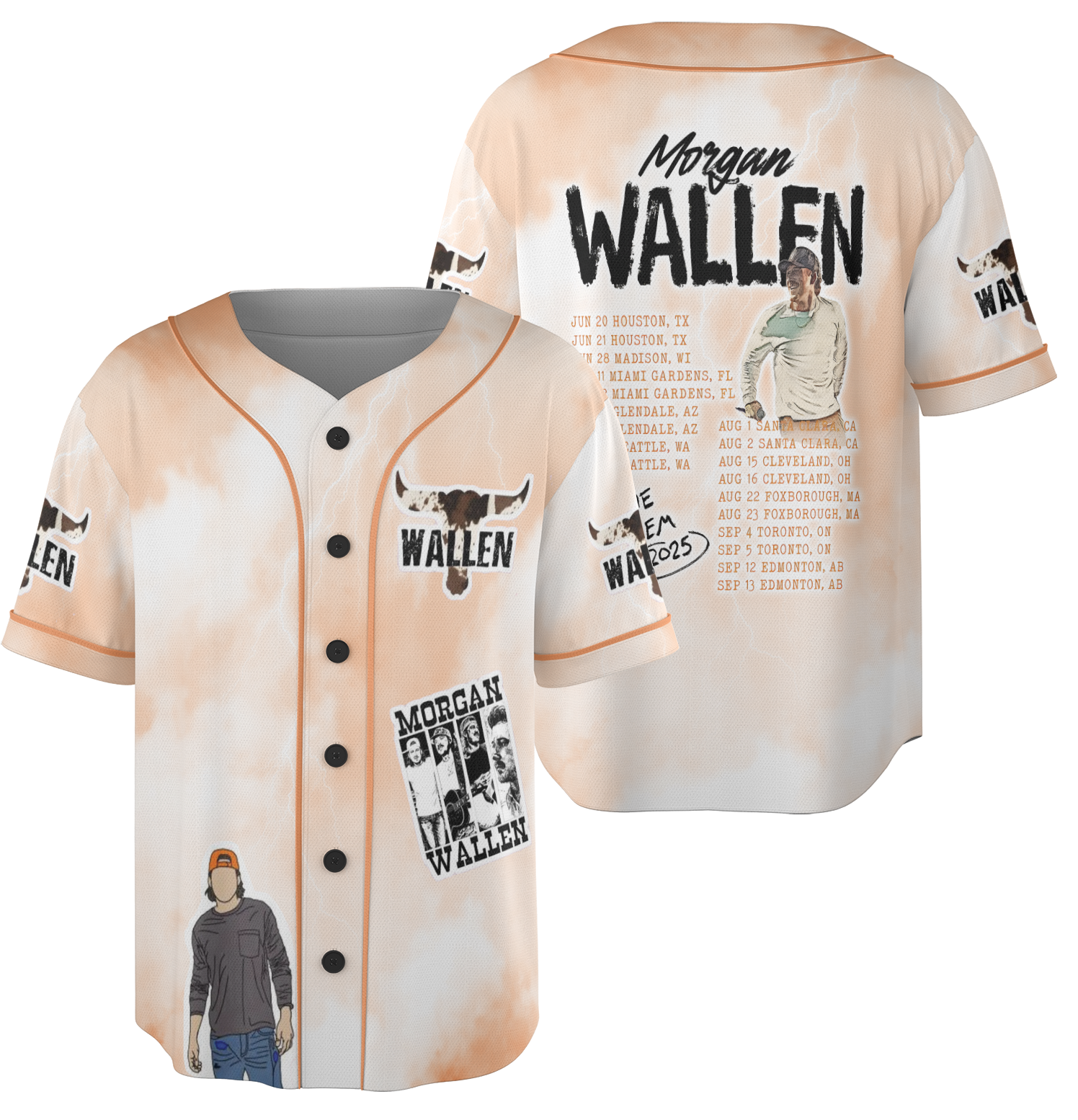 Morgan Wallen Baseball Jersey - Image 2