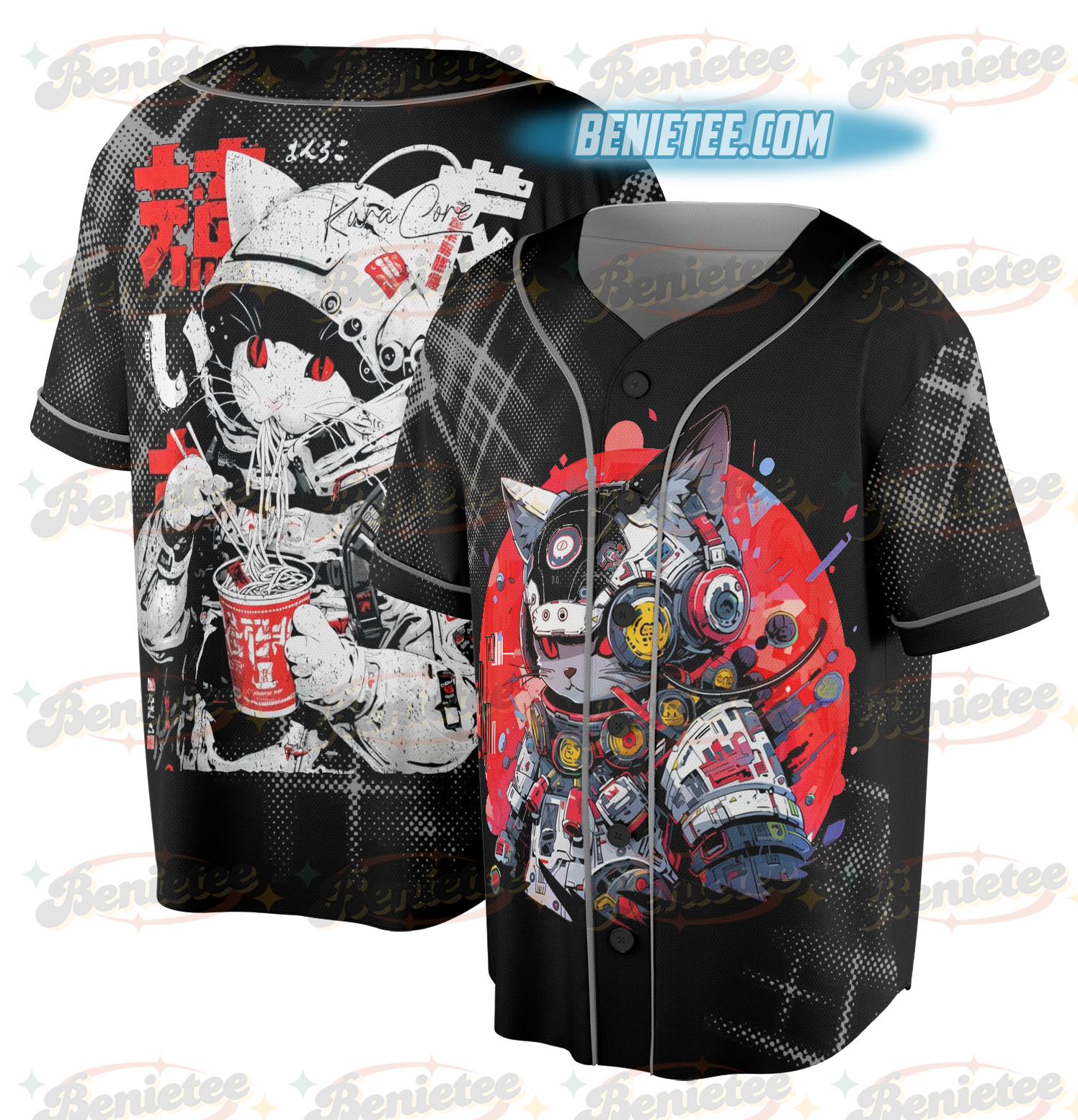 Japanese Streetwear Cyberpunk Retro Techwear Manga Anime Jersey