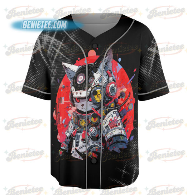 Alternative view of Japanese Streetwear Cyberpunk Retro Techwear Manga Anime Jersey