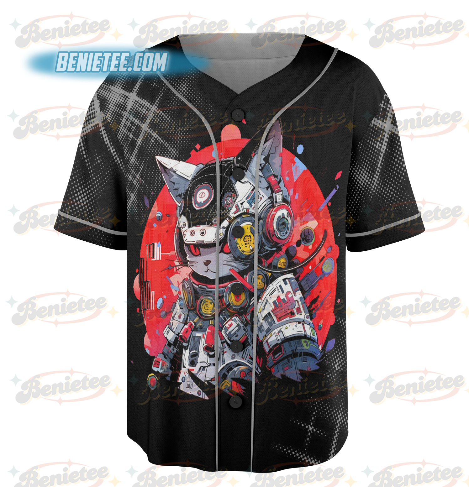 Japanese Streetwear Cyberpunk Retro Techwear Manga Anime Jersey - Image 2