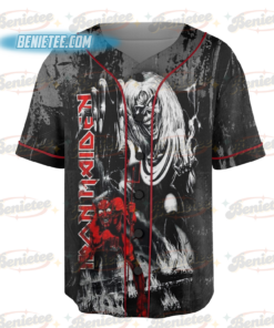 Alternative view of Iron Maiden Madrid Tour 2025 Baseball Jersey