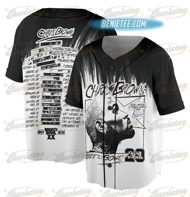 Rapper Chris Brown Breezy Bowl XX Tour 11:11 Vintage Jersey