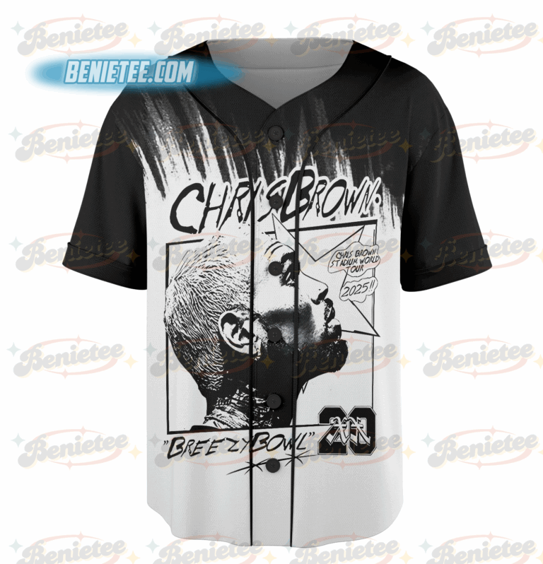 Alternative view of Rapper Chris Brown Breezy Bowl XX Tour 11:11 Vintage Jersey