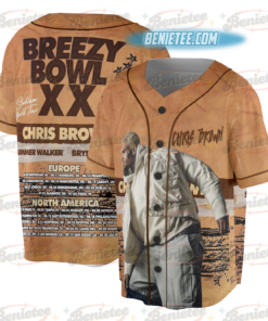 Personalized Chris Brown Breezy Bowl XX 2025 Jersey, Breezy Bowl Tour XX Baseball Jersey
