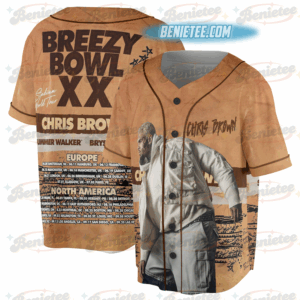 Personalized Chris Brown Breezy Bowl XX 2025 Jersey, Breezy Bowl Tour XX Baseball Jersey