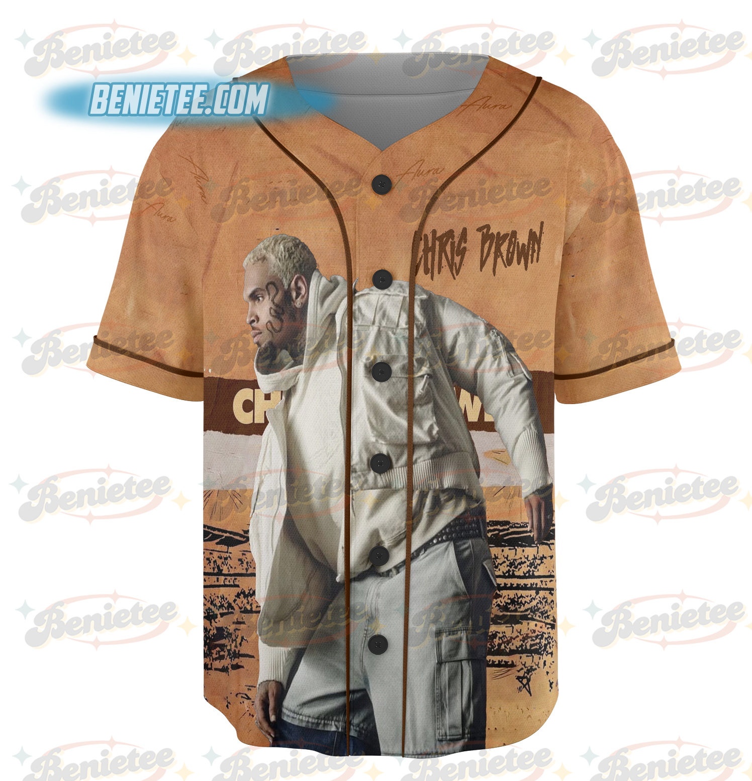 Personalized Chris Brown Breezy Bowl XX 2025 Jersey, Breezy Bowl Tour XX Baseball Jersey - Image 2