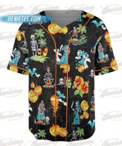 Alternative view of Vintage Halloween Baseball Jersey, Tis' the Season, Retro Halloween Aesthetic