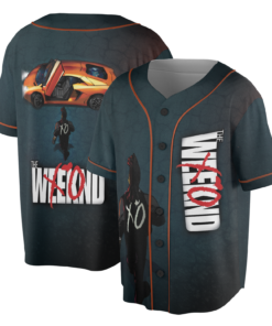 Starboy-Inspired Anime Baseball Jersey, Lamborghini The Weeknd Jersey
