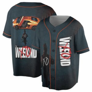 Starboy-Inspired Anime Baseball Jersey, Lamborghini The Weeknd Jersey