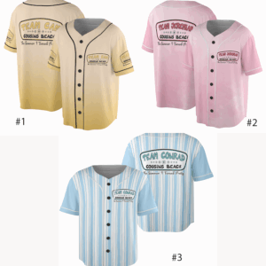 Cousins Beach Baseball Jersey, The Summer I Turned Pretty Jersey, Team Conrad Team Belly Team Jeremiah