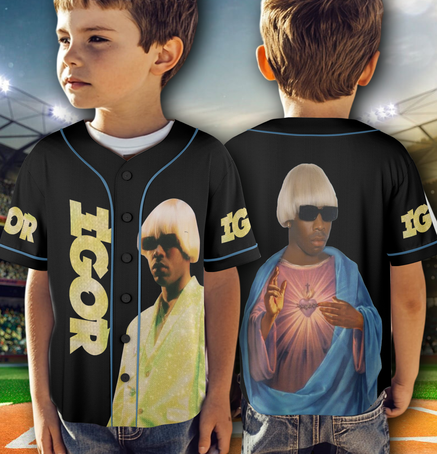 Tyler the Creator Meme Baseball Jersey - Image 6