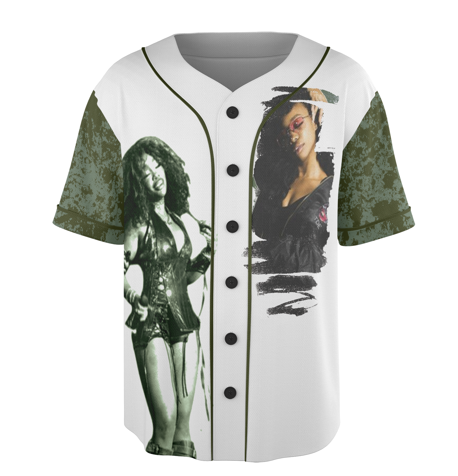 SZA SOS Retro Aesthetic Baseball Jersey, Vintage-Washed SZA Jersey, R&B Tour Graphic Tee - Image 2