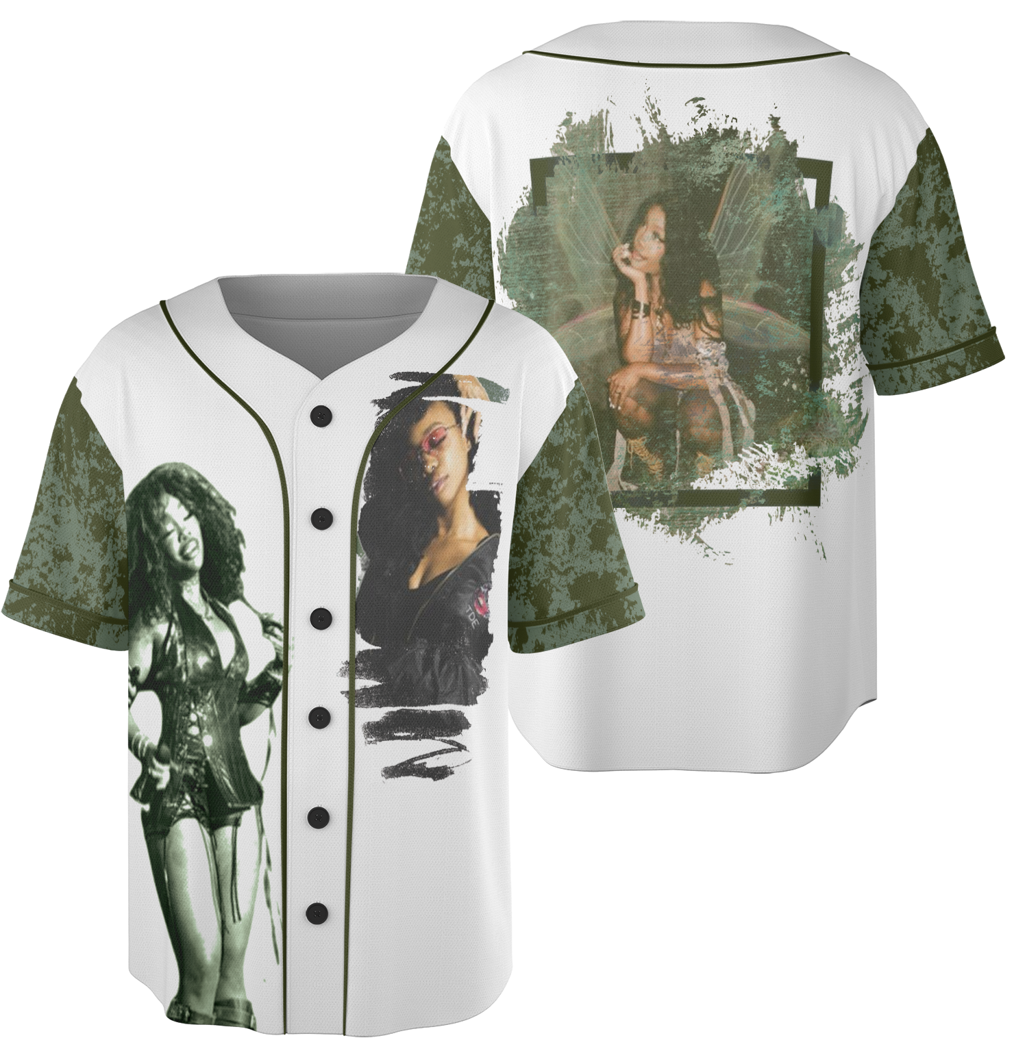 SZA SOS Retro Aesthetic Baseball Jersey, Vintage-Washed SZA Jersey, R&B Tour Graphic Tee