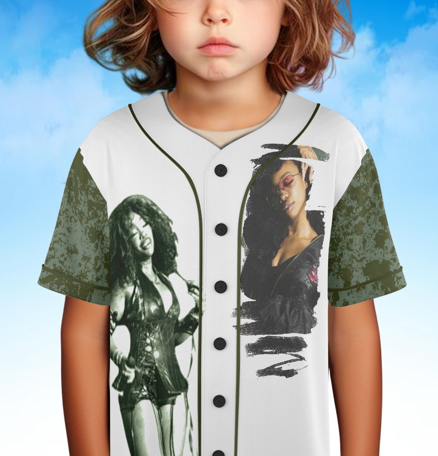 SZA SOS Retro Aesthetic Baseball Jersey, Vintage-Washed SZA Jersey, R&B Tour Graphic Tee - Image 4