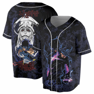 Solo Leveling jersey, Vintage Anime Hunter Baseball Jersey, Distressed Sung Jin-Woo Graphic