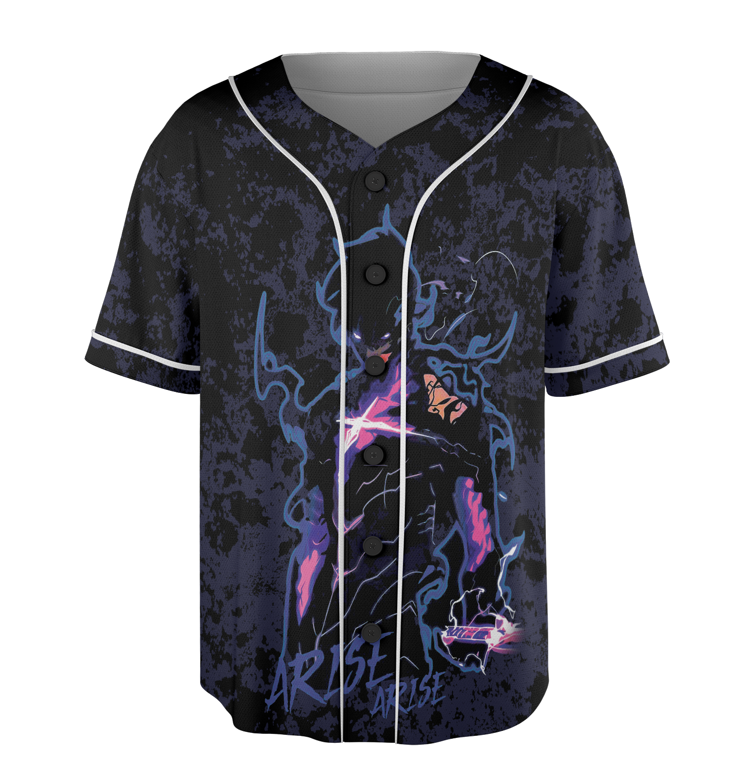Solo Leveling jersey, Vintage Anime Hunter Baseball Jersey, Distressed Sung Jin-Woo Graphic - Image 4