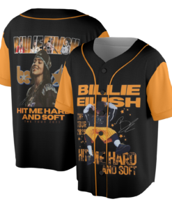 Billie Eilish Hit Me Hard And Soft Tour BAseball Jersey