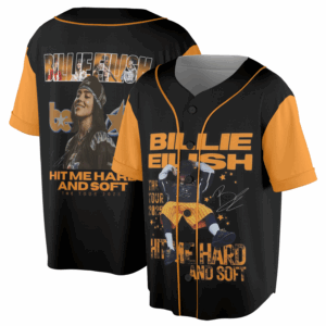 Billie Eilish Hit Me Hard And Soft Tour BAseball Jersey