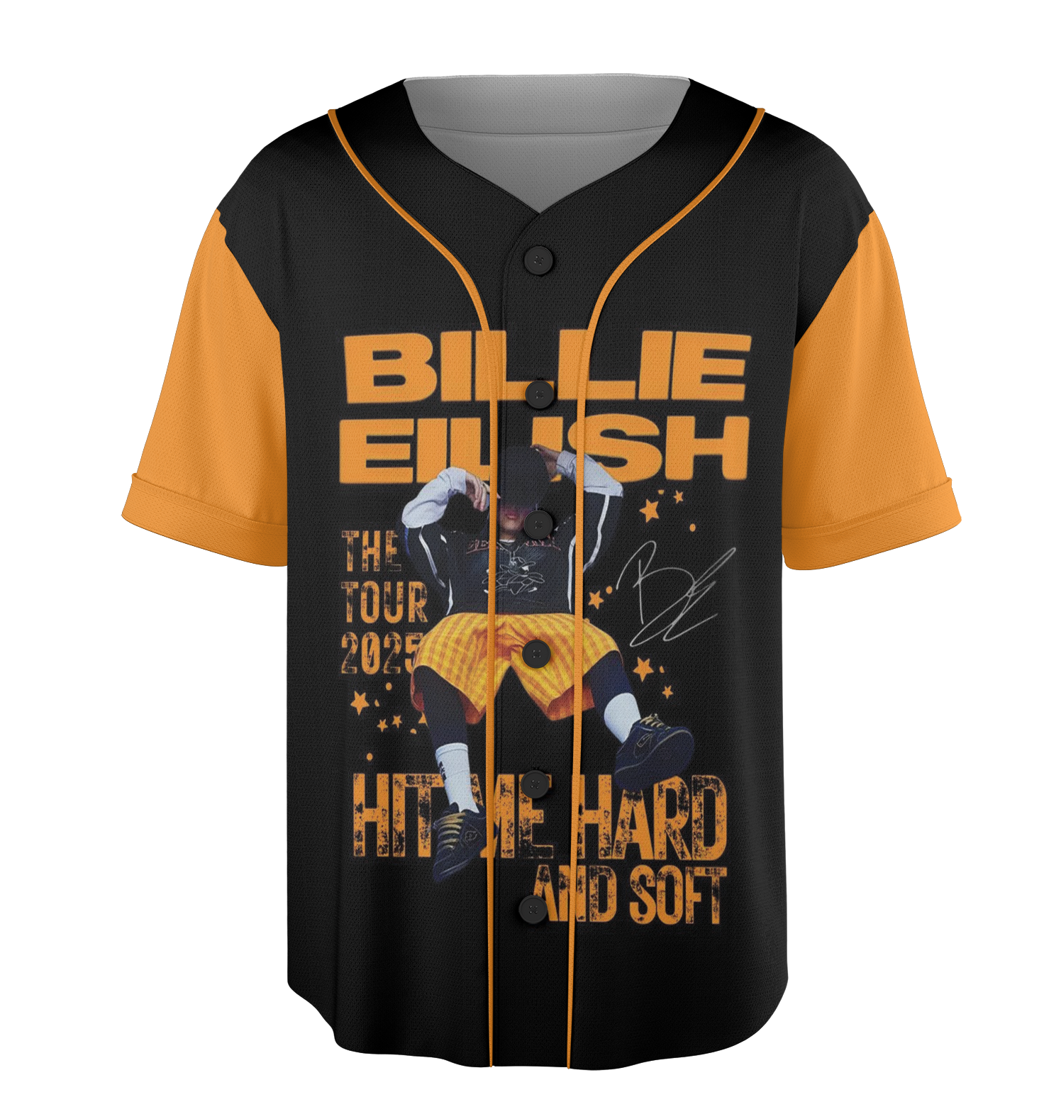Billie Eilish Hit Me Hard And Soft Tour BAseball Jersey - Image 2