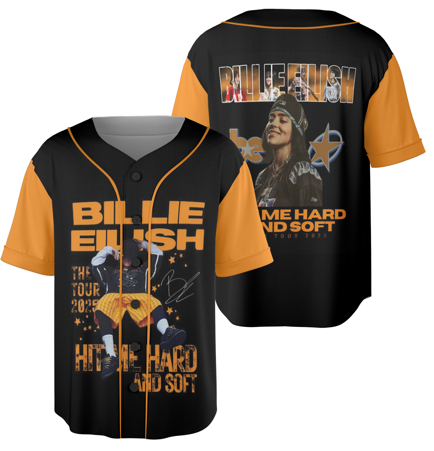 Billie Eilish Hit Me Hard And Soft Tour BAseball Jersey - Image 3