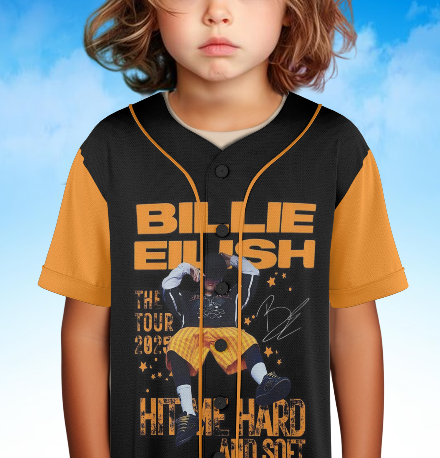 Billie Eilish Hit Me Hard And Soft Tour BAseball Jersey - Image 5