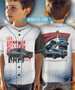 Alternative view of Licensed Ford Baseball Jersey, Mustang Script Legendary Jersey