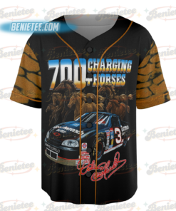 Alternative view of 90S Dale Earnhardt Nascar Racing Baseball Jersey, Dale Earnhardt Nascar Racing Jersey
