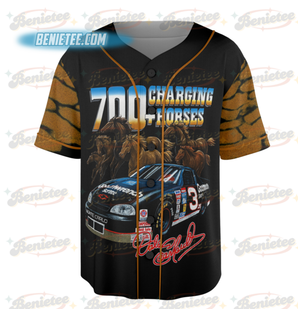 Alternative view of 90S Dale Earnhardt Nascar Racing Baseball Jersey, Dale Earnhardt Nascar Racing Jersey