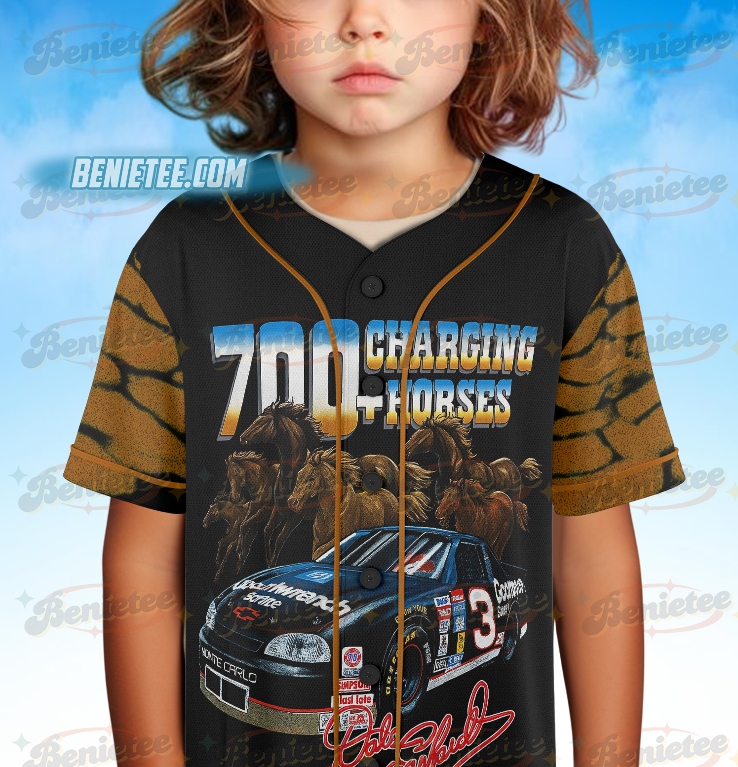 90S Dale Earnhardt Nascar Racing Baseball Jersey, Dale Earnhardt Nascar Racing Jersey - Image 4