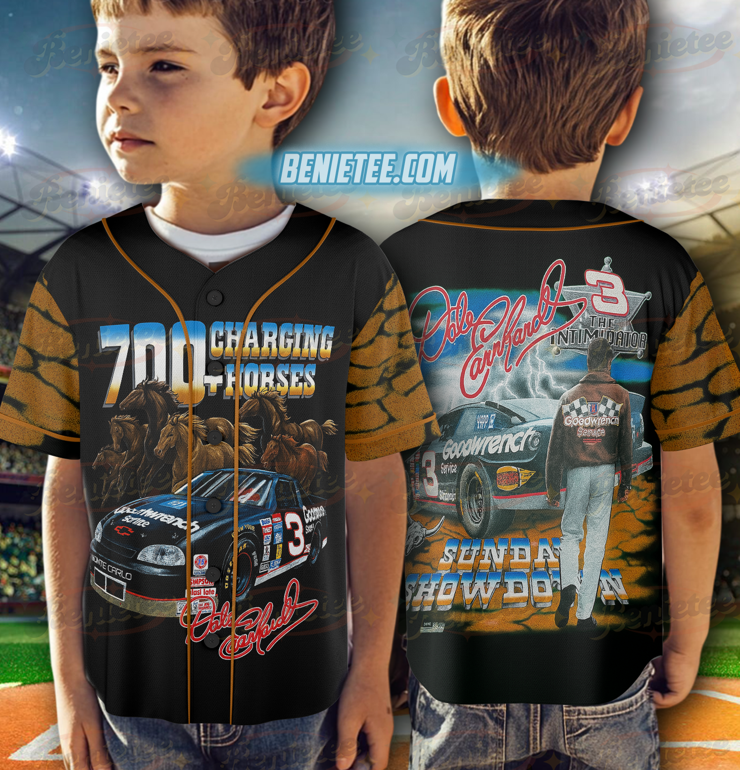 90S Dale Earnhardt Nascar Racing Baseball Jersey, Dale Earnhardt Nascar Racing Jersey - Image 5