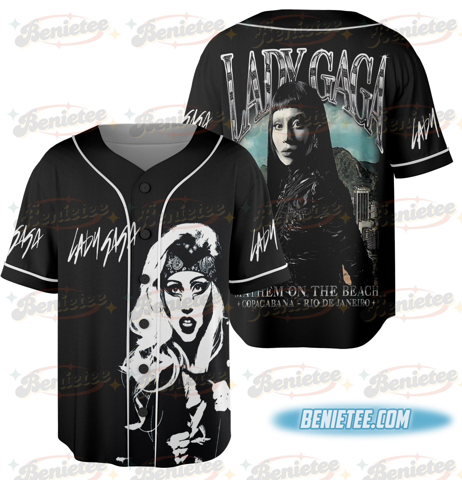 Lady Gaga The Mayhem Baseball Jersey - Image 3