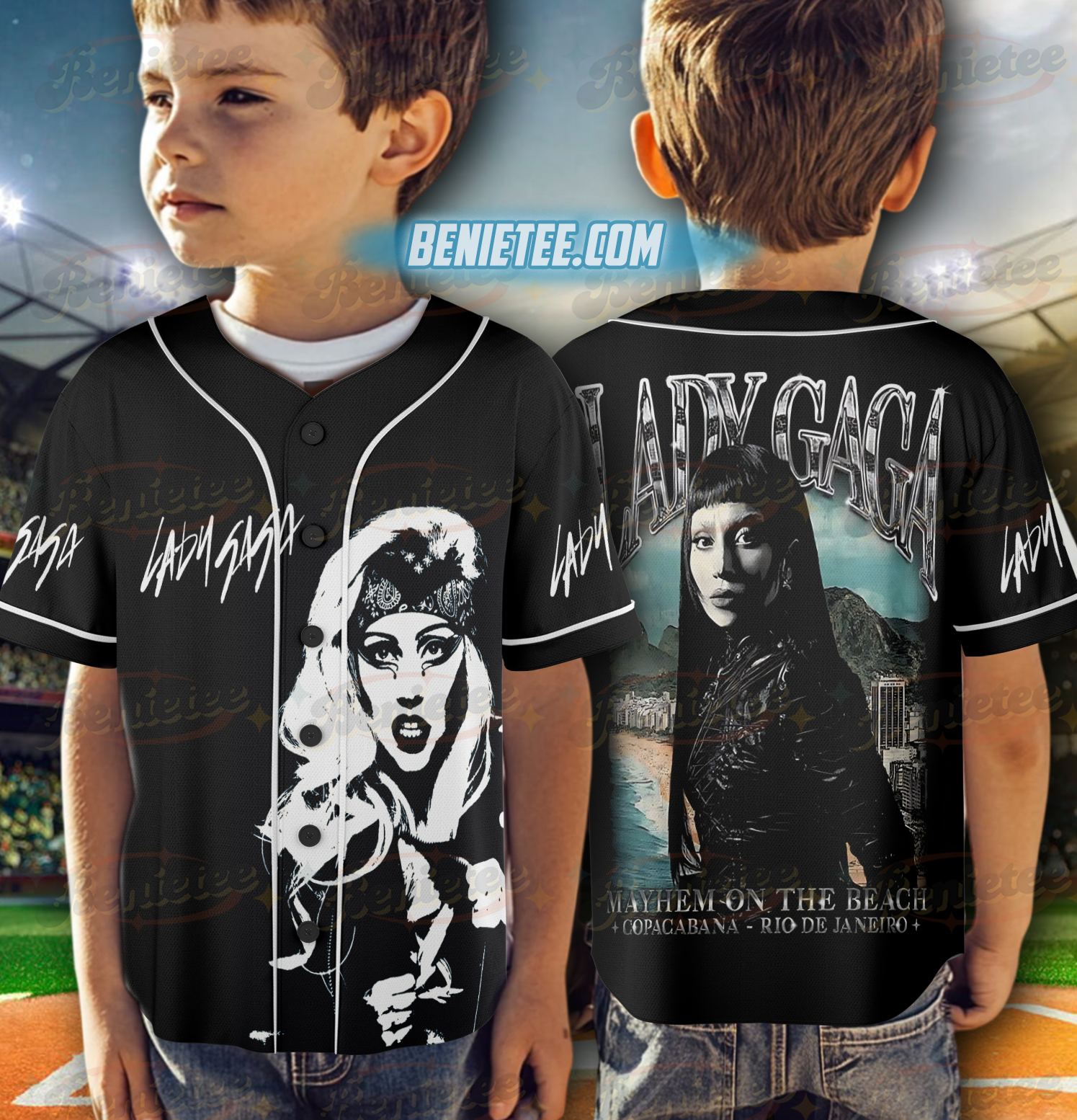 Lady Gaga The Mayhem Baseball Jersey - Image 6