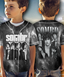 Alternative view of Sombr World Tour Music Vintage Baseball Jersey
