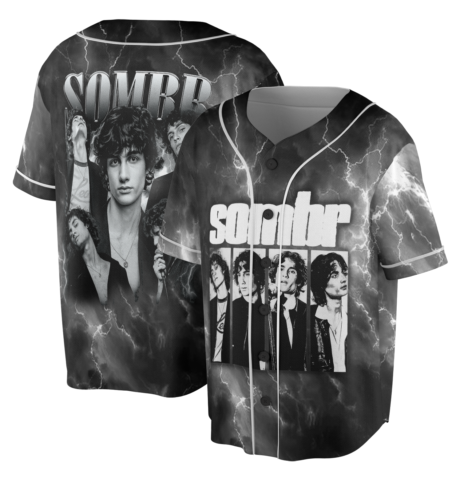 Sombr World Tour Music Vintage Baseball Jersey