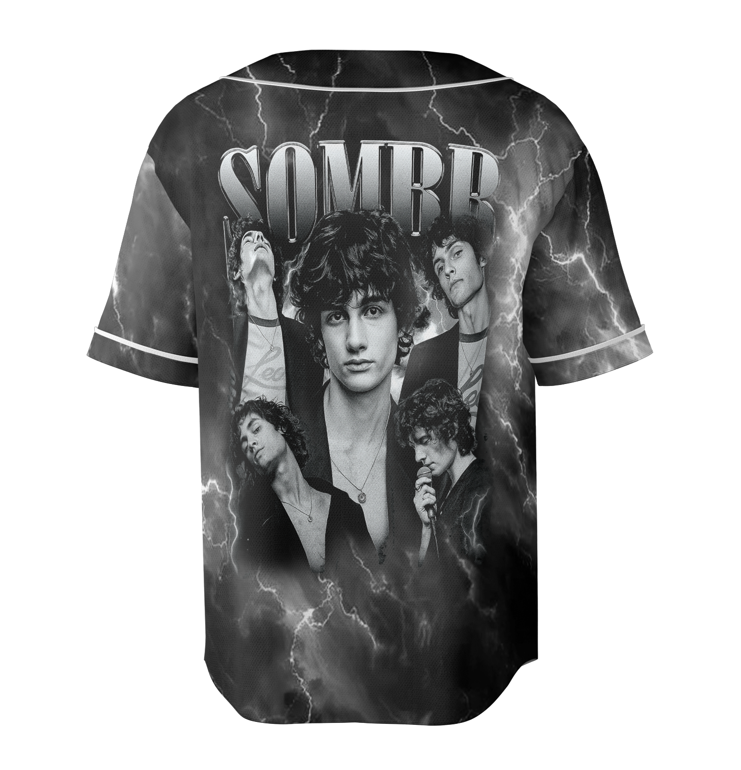 Sombr World Tour Music Vintage Baseball Jersey - Image 5