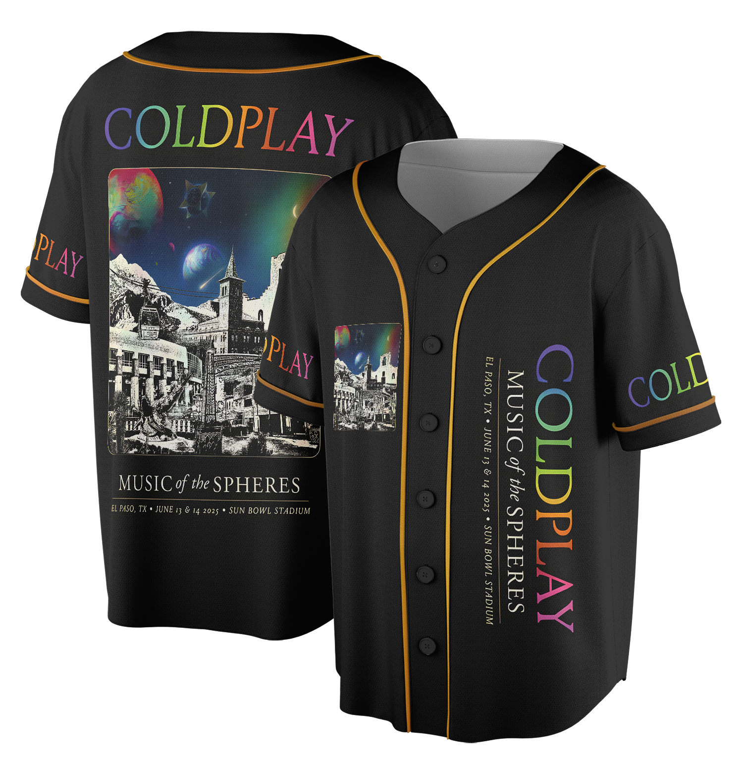 Coldplay Bootleg Baseball Jersey