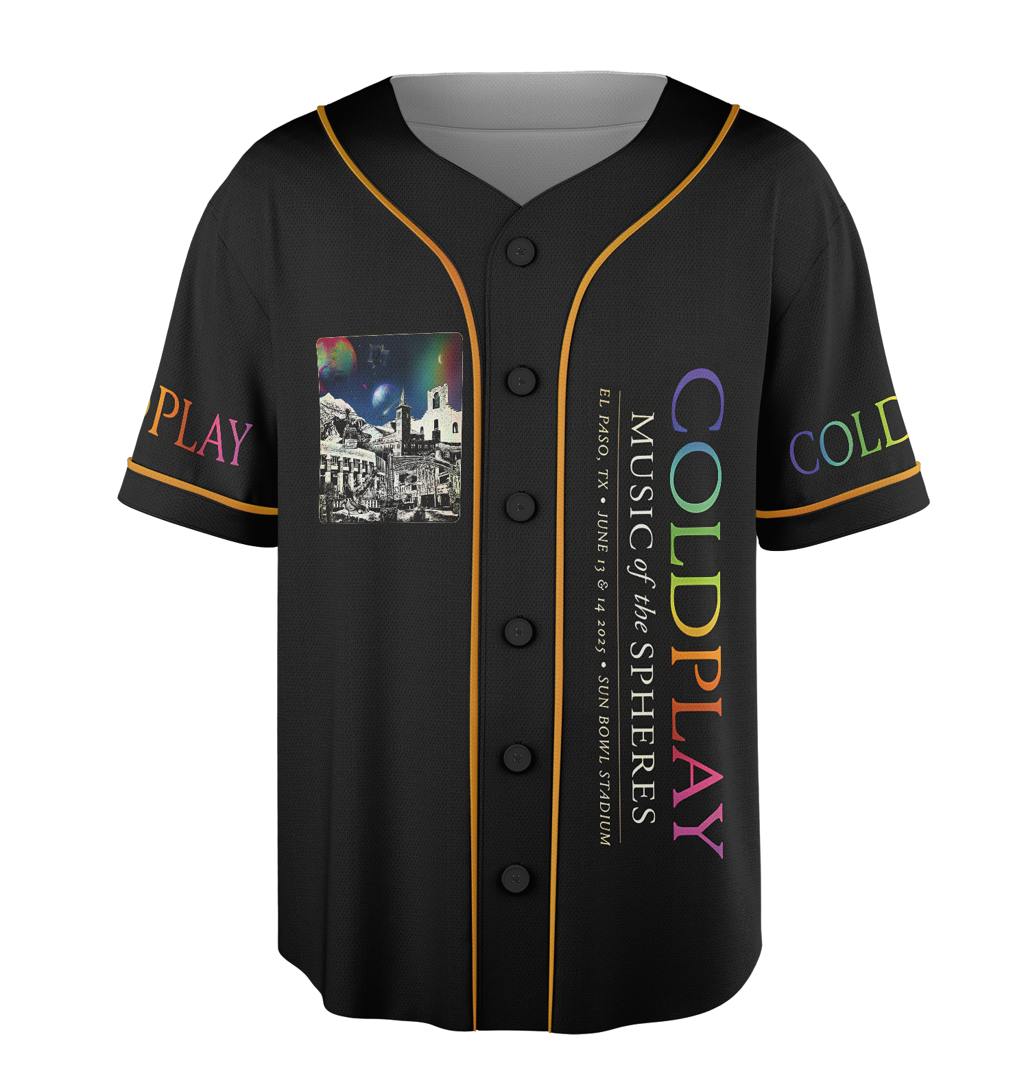 Coldplay Bootleg Baseball Jersey - Image 3