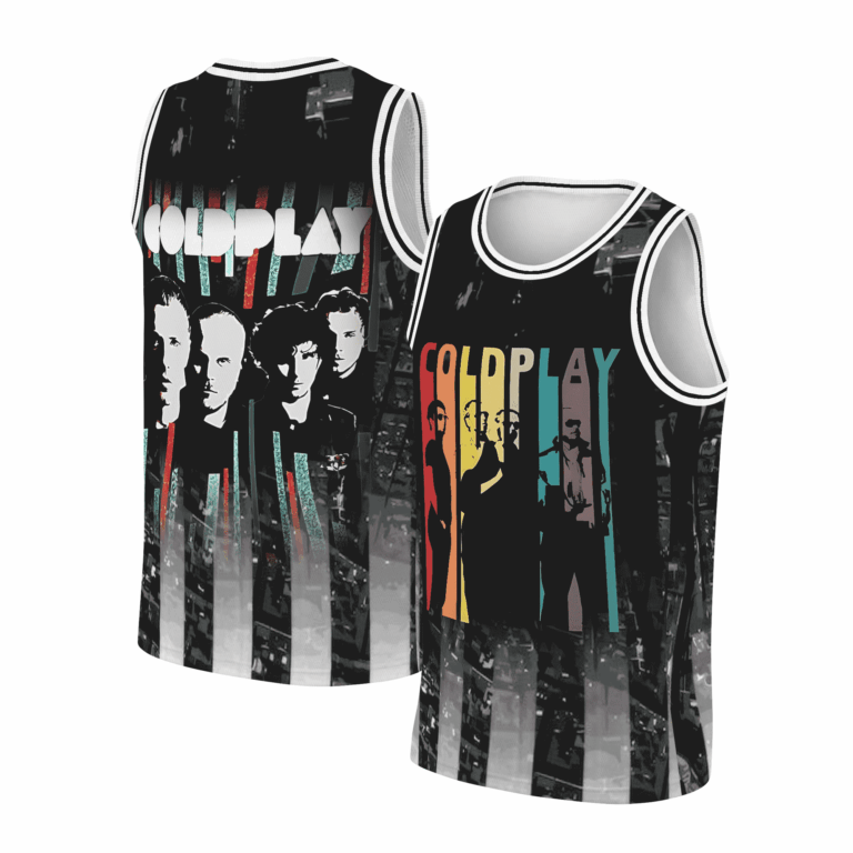 Vintage Coldplay Basketball Jersey, Music of the Spheres Tour 2025 Jersey