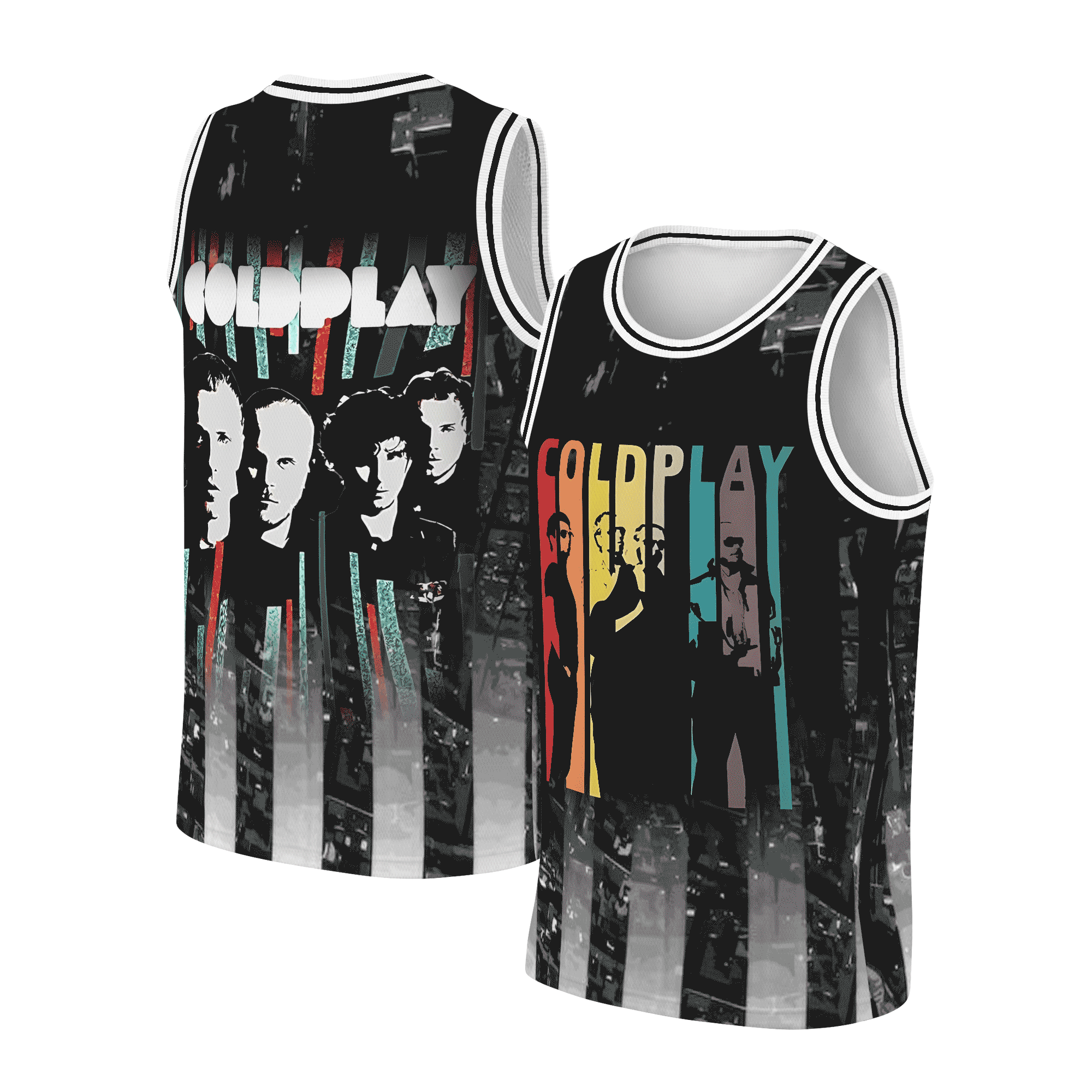 Vintage Coldplay Basketball Jersey, Music of the Spheres Tour 2025 Jersey