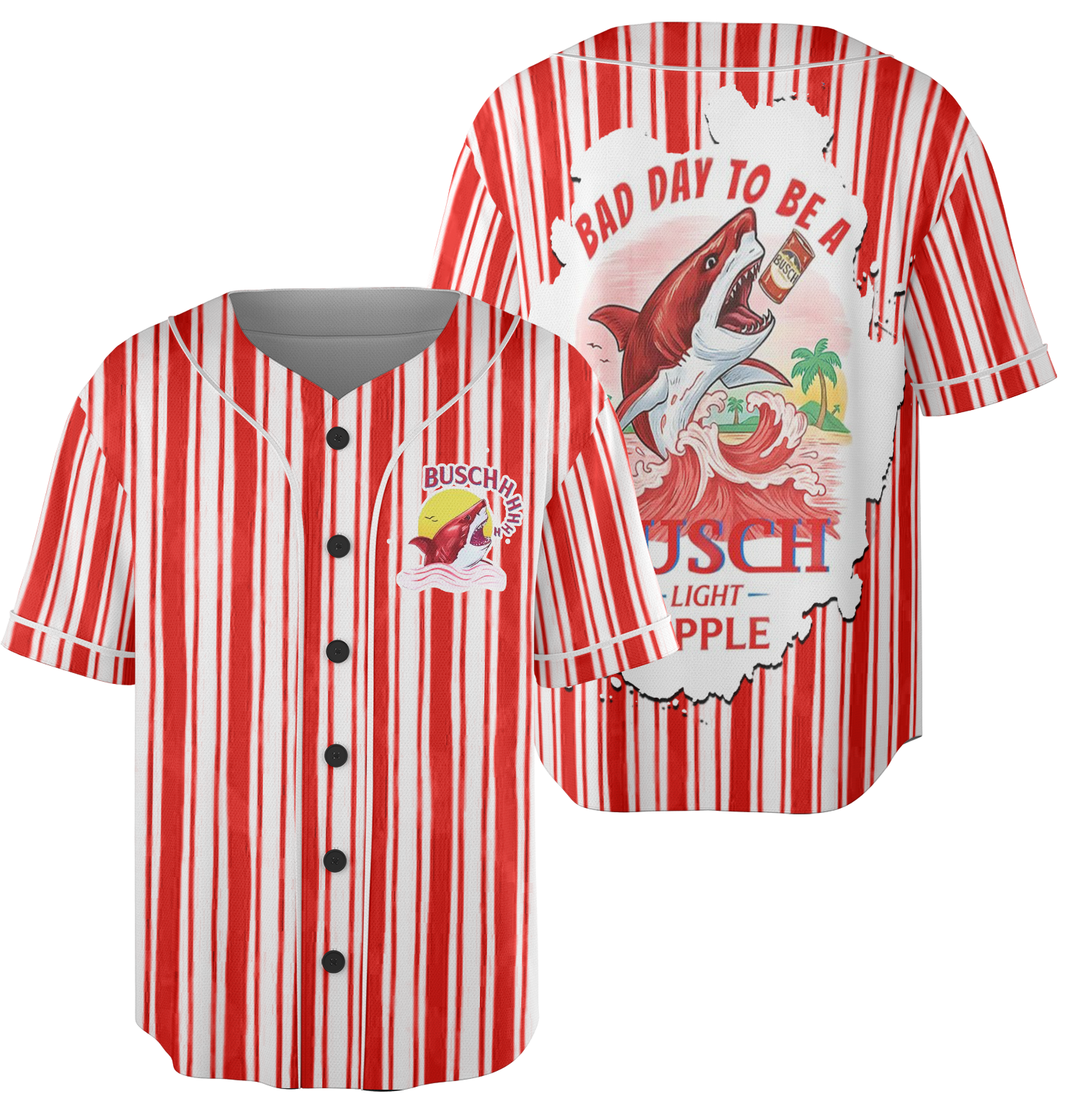 Busch Light Apple Baseball Jersey - Image 4