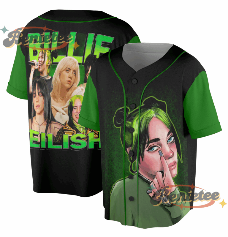 Billie Eilish with Neon Green Hair Jersey