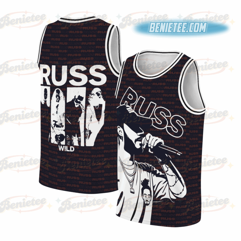 Russ Wild Tour Basketball Jersey, Into the Wild Tour Jersey, Music Festival Apparel, Russ 2025 Concert