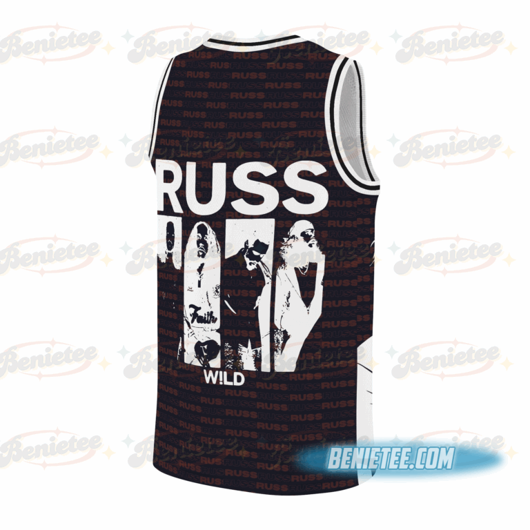Alternative view of Russ Wild Tour Basketball Jersey, Into the Wild Tour Jersey, Music Festival Apparel, Russ 2025 Concert