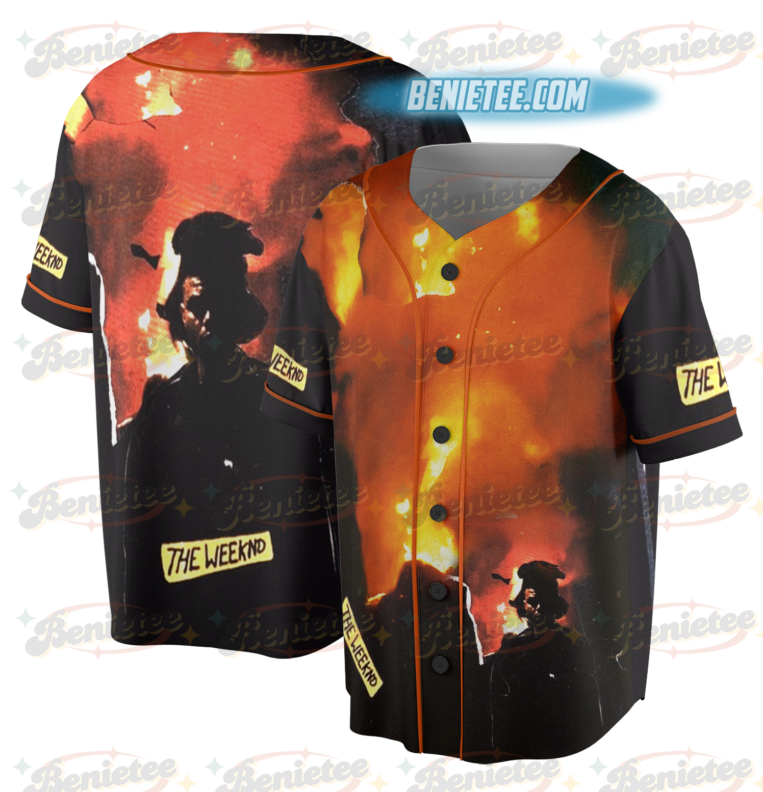 Vintage Washed TheWeeknd HurryUpTomorrow 2025 Oversize Tour Jersey