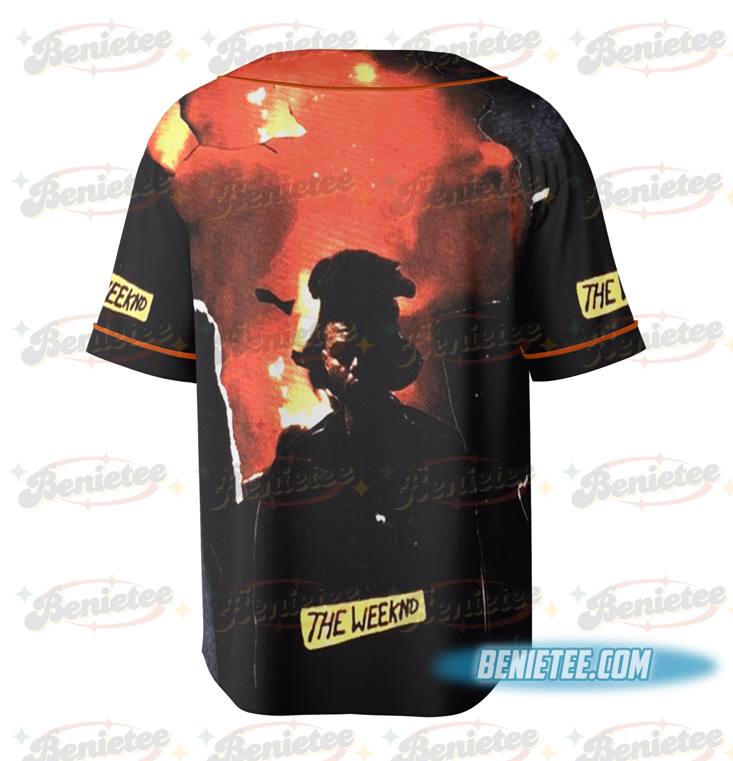 Vintage Washed TheWeeknd HurryUpTomorrow 2025 Oversize Tour Jersey - Image 5