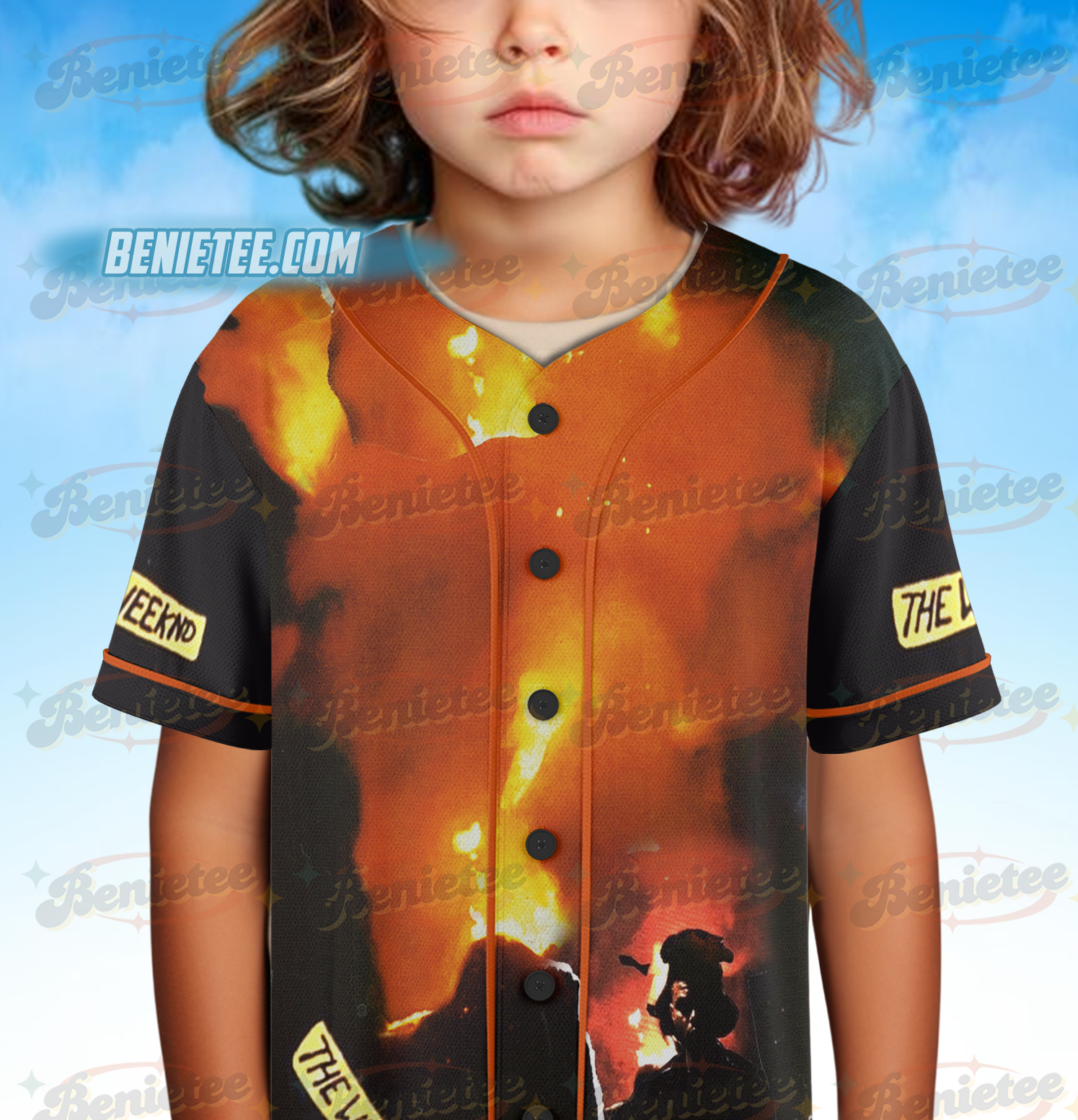 Vintage Washed TheWeeknd HurryUpTomorrow 2025 Oversize Tour Jersey - Image 6