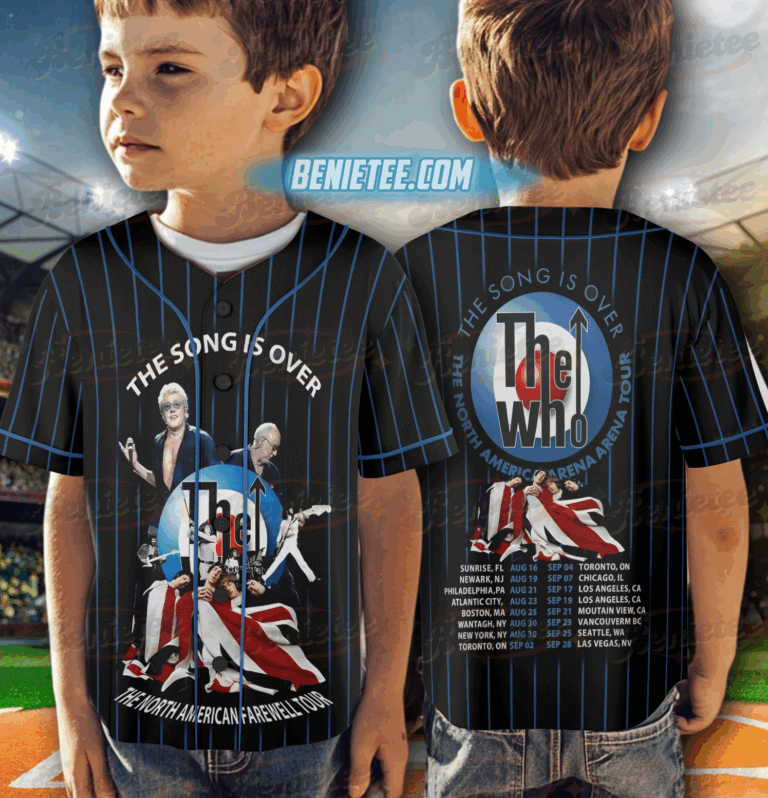Alternative view of The Who Jersey, New The Song Is Over Hot Tour 2025 Fan Gift