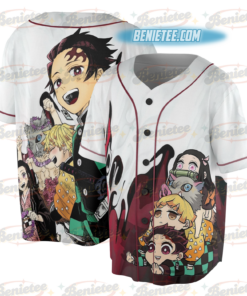 Demon slayer Anime Jersey, Anime Lover Shirt, Anime Baseball Jersey